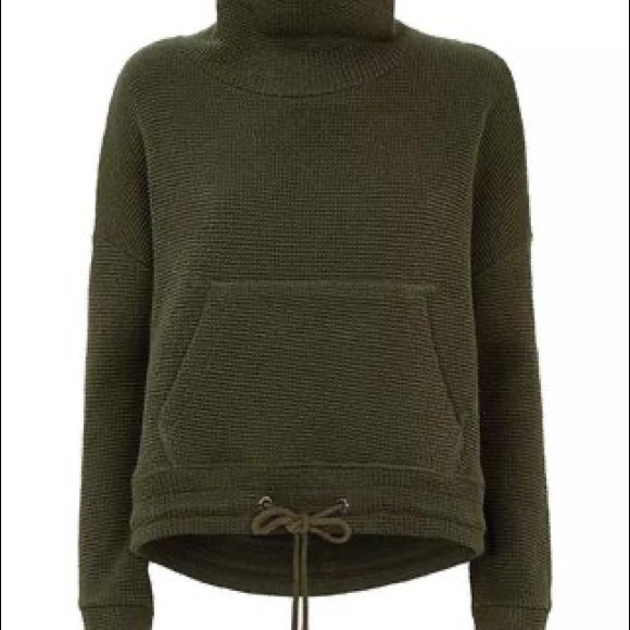 Sweaty Betty restful boucle sweatshirt olive green xs - Picture 3 of 10